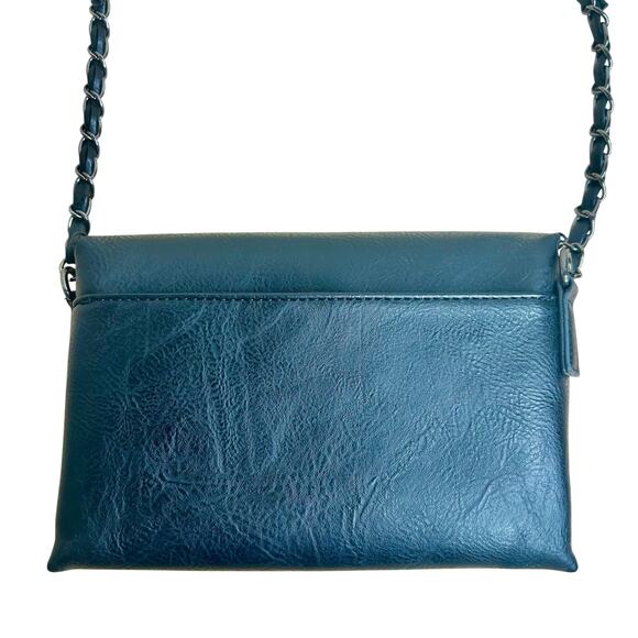 Sam & Hadley Black Shoulder Bag Chain Shoulder Strap Purse - Picture 5 of 9